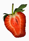 Eine halbe Erdbeere