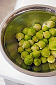 Brussels sprouts, cleaned and washed