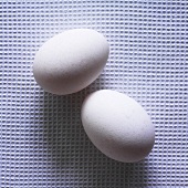 Two white eggs