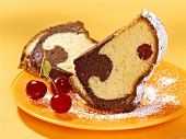Cappuccino marble cake