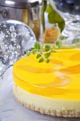 Cheesecake with orange jelly