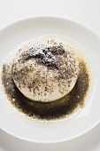 Yeast dumpling with poppy seeds, sugar and butter