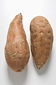 Two sweet potatoes