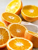 Halved oranges