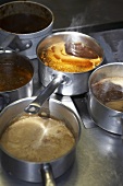 Various sauces on range