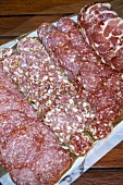 Various types of salami