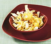 Chicory salad with chicken