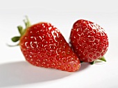 Two strawberries (close-up)