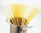 Spaghetti in a pasta pan