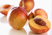 Nectarines, whole and halved