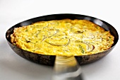 Frittata with onions and asparagus