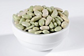 Flageolet beans in ceramic bowl