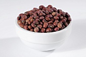 Azuki beans in ceramic bowl