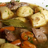 Irish stew, close-up