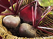 Beetroot in a basket