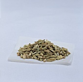 A heap of fennel seeds