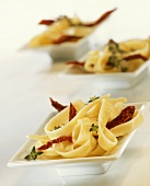 Tagliatelle with dried tomatoes