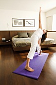 Young woman doing yoga