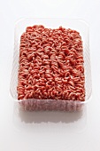 Mince in a plastic container