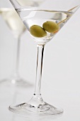 Martini with olives