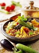 Couscous with fried vegetables