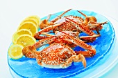 Crabs with lemon slices, Thailand