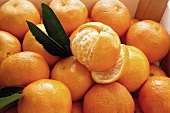 Mandarin oranges in crate