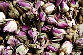 Dried rose flowers, close-up