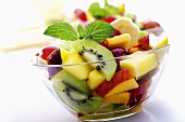 Bowl of fruit salad, close-up