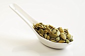 A spoonful of pumpkin seeds