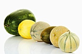 Various types of melons