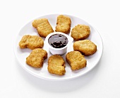 Chicken nuggets with dip