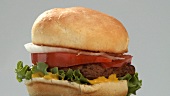 A rotating hamburger