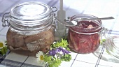 Pickled herrings in jars (Midsummer Festival, Sweden)