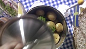 New potatoes with dill & herrings (Midsummer Festival, Sweden)