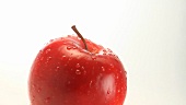 A rotating red apple