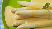 White asparagus with Hollandaise sauce