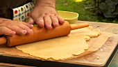 Rolling out pastry