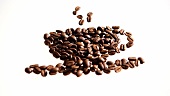 Kaffeetasse aus Kaffeebohnen