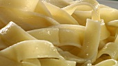 Cooked ribbon pasta