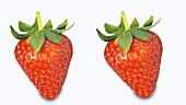 Two strawberries