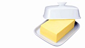 Butter in a butter dish