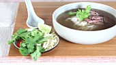 Pho bo (Vietnamese noodle soup with beef)