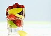Fruits in glass of water