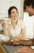 Young couple in kitchen