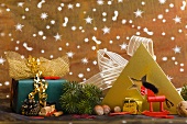 Christmas gifts and Christmas decorations