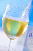 A glass of white wine