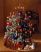 Buntgeschmückter Weihnachtsbaum, nos talgisch