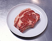 Rohes Steak, Fleisch-Shorthorn  X Galloway. Nr.3