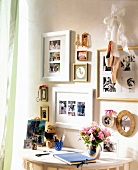 Room decorated with family photo frame on wall